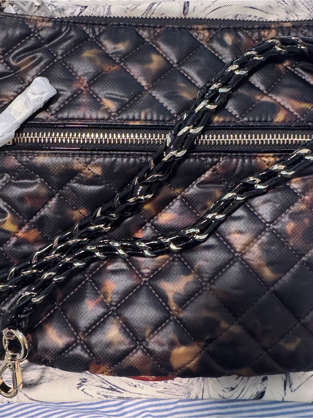 MZ WALLACE Tortoise Downtown Crosby Crossbody quilted - Picture 8 of 12